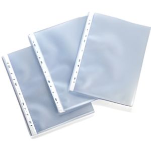 Pochettes cristal perforées pour format A4 en 233 x 305 mm par