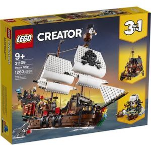 ASSEMBLAGE CONSTRUCTION Lego Creator - LEGO® - Le bateau pirate - Voiles mobiles - Canons - Figurines