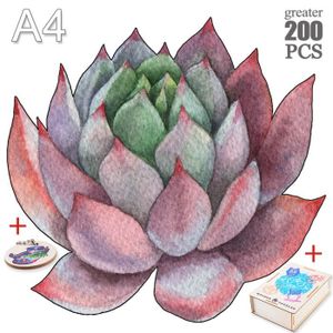PUZZLE ZHIWU-33-A4 - Puzzle En Bois Coloré Pour Adultes E
