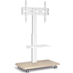 FIXATION - SUPPORT TV Blanc Support Tv Roulette Avec Support Cantilever 