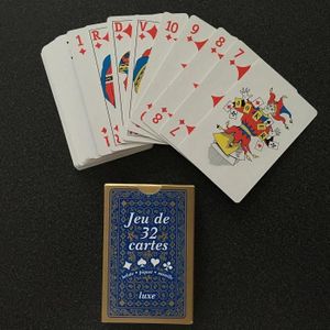 CARTES DE JEU 1 Jeu De 32 Cartes : Poker, Belote, Piquet, Manill