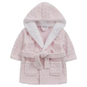 SORTIE DE BAIN Peignoir polaire robe de chambre pour bébé fille rose sherpa 0-6 mois
