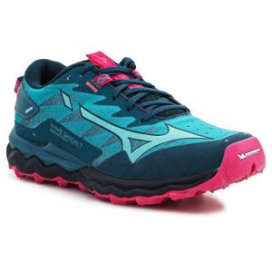 CHAUSSURES DE RUNNING Baskets Running - MIZUNO Wave Daichi 7 Turquoise - Femme - Drop 10mm - Gamme Wave Rider