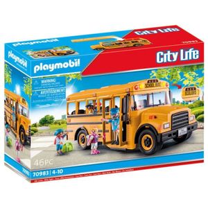 FIGURINE - PERSONNAGE PLAYMOBIL 70983 CITY LIFE BUS SCOLAIRE