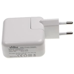 CHARGEUR - ADAPTATEUR  vhbw Chargeur secteur USB C compatible avec Apple 