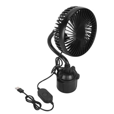 Ventilateur Voiture USB Sans Pales : 3 Vitesses Réglables, Silencieux, Fixation Velcro, Angle Ajustable, Pour SUV Camping