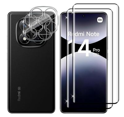 Coque GOGME Pour Xiaomi Redmi Note 14 Pro 5G - Verre Trempé Dégradé + Cadre TPU Souple - Ultra Fine, Antichoc - Protection Militaire