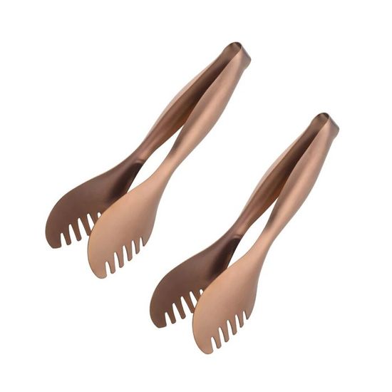 Pinces à Salade Inox 26cm - Lot De 2 Pinces Service Pour Barbecue, Buffet Et Cuisine