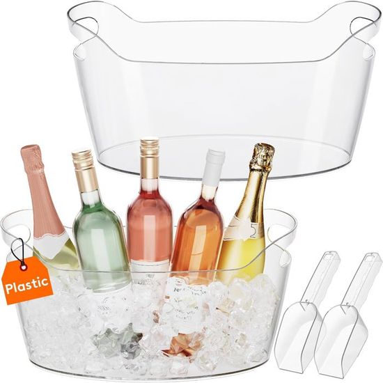 Seau à Glacon 6.7 Litres Mumisuto Seau à Glacon Portable 6.7L - Bac Champagne Avec Couvercle (Vert) Seau à Glaçons Vintage Seau à Glacon 6.7 Litres Mumisuto Seau à Glacon Portable 6.7L - Bac Champagne Avec Couvercle (Vert) Seau à Glaçons Vintage