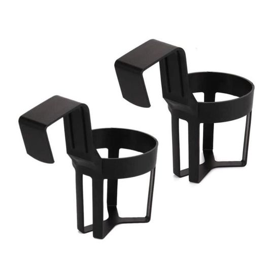Lot De 2 Supports Porte-gobelet Pour Poussette - Universel, Facile à Clipser - Pour Biberons, Bouteilles, Tasses