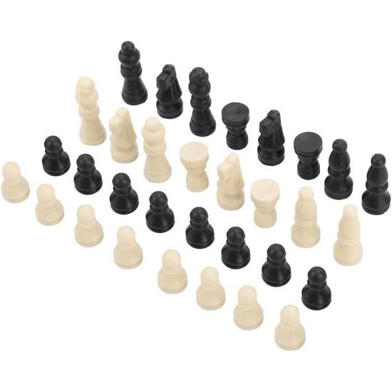 Elprico Jeu D'échecs Magnétique De 32 Pièces, Outil De Divertissement International De Pièces D'échecs De Voyage Magnétique En Plastique Pour Le Plaisir