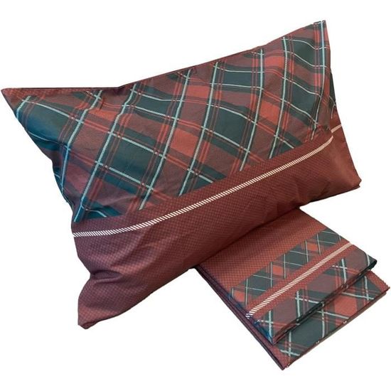 Inter, Parure De Lit 1 Place Et Demie Avec Drap Housse Et