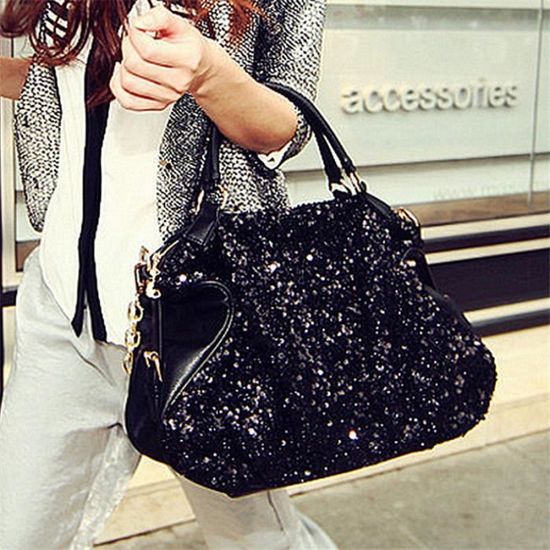 Sac main Femme Sac bandouli re paillettes mode Style