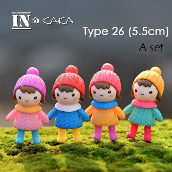 Cobee Lot de 10 mini figurines de chat pour maison de poupée, figurines