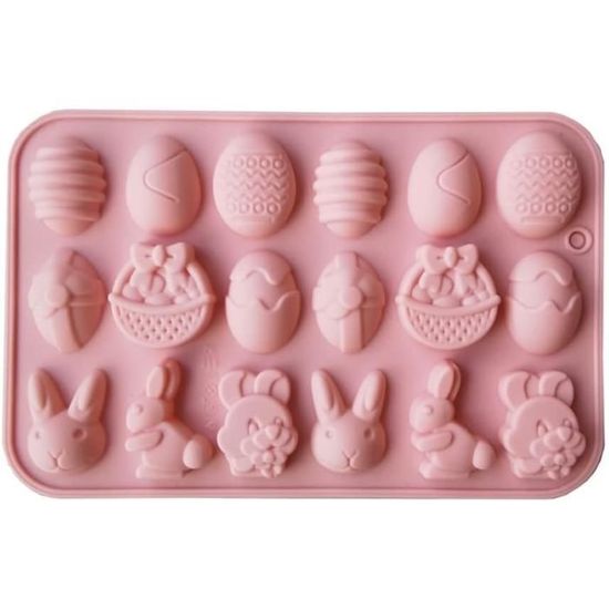 2 Pcs Moule Silicone Lapin Pâques, Moule En Silicone De