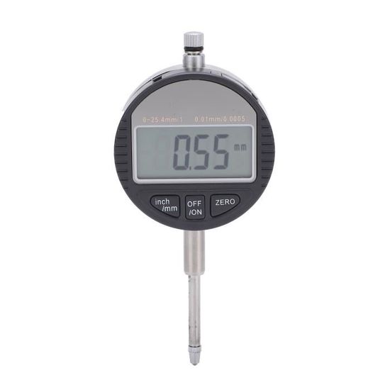 Comparateur à Cadran Numérique 12.7mm - Micromètre Épaisseur Éponge, Papier, Cuir | Grand Écran LCD