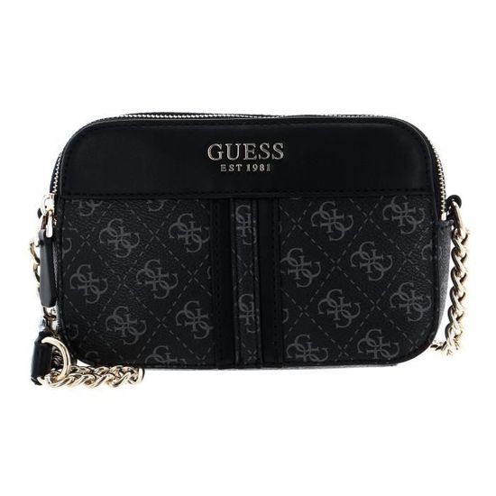 GUESS Noelle Crossbody Camera Bag Coal Multi [159066] boîtier d'appareil photo accroche Noir