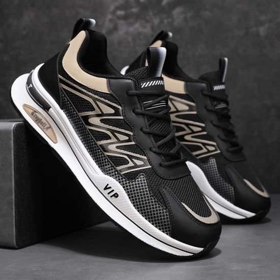 Sneakers Homme Basket Printemps Casual Fashion Respirante Noir Kaki Cdiscount Chaussures