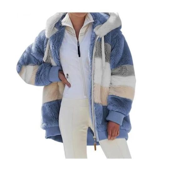 Manteau D'hiver Fille Blue Seven - Bleu - Taille 8 Ans - Occasion Très Bon état