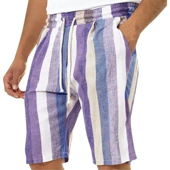 Generic Riou Pantlaoncini Pour Homme Dété Lin En Coton, Pantalon Court Pour Homme, Sport Décontracté, Léger Et Confortable, Couleur Untia, Short Pour Homme, é Dès 13,99 € - Sur