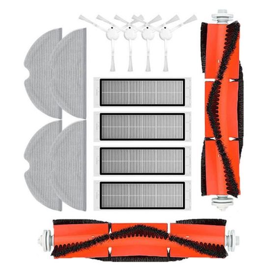 Kit Accessoires Aspirateur Xiaomi Mijia 1C - 1 Brosse Principale, 4 Latérales, 4 Filtres HEPA (rechange)