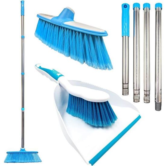 UMAYCOOL Brosse de balayage d'intérieur avec long manche, brosse de sol d'intérieur avec poils denses et doux, parfaite pour balayer la pièce, le bureau, la cuisine UMAYCOOL Brosse de balayage d'intérieur avec long manche, brosse de sol d'intérieur avec poils denses et doux, parfaite pour balayer la pièce, le bureau, la cuisine