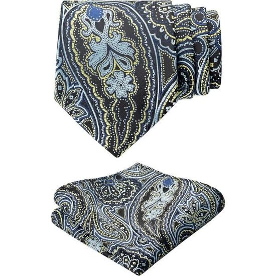 Set Cadeau Homme : Cravate Blanche Soie + Boutons De Manchette + Mouchoir - Fait Main En France