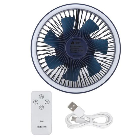 Générique Mini Ventilateur Portable,3 Vitesses Batterie Été | Rechargeable, nomade, pratique,Pour maison, extérieur, voyages, camping, pêche, pique-nique, plage, vacances