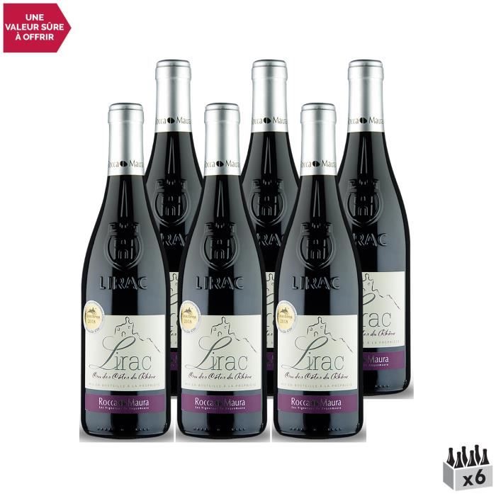 Lirac Rouge 2020 Lot de 6x75cl Rocca Maura Les Vignerons de