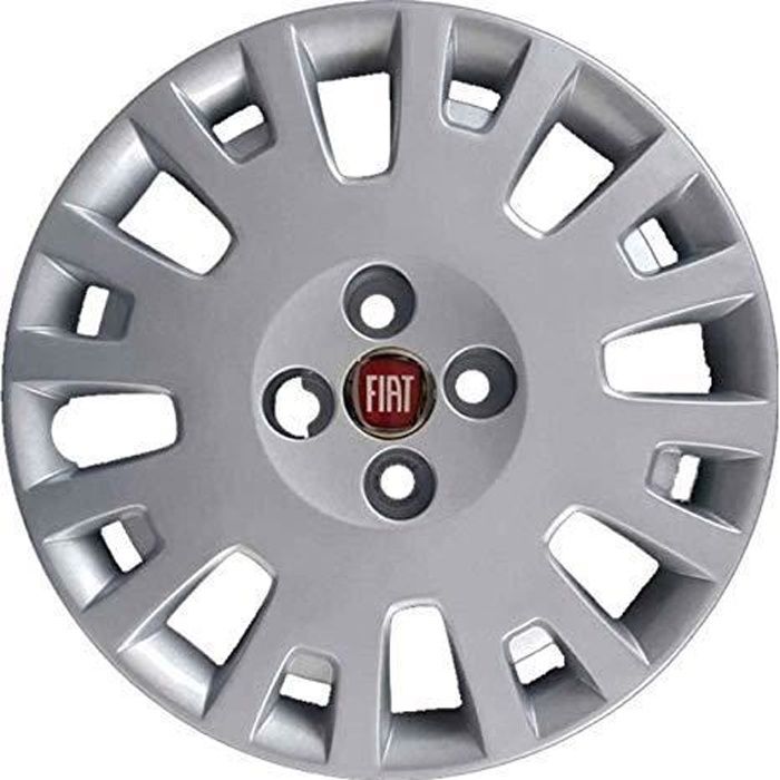 JEU DE 4 ENJOLIVEURS DE ROUES COUVERCLES 15 -POUCES POUR FIAT FIORINO 2008>