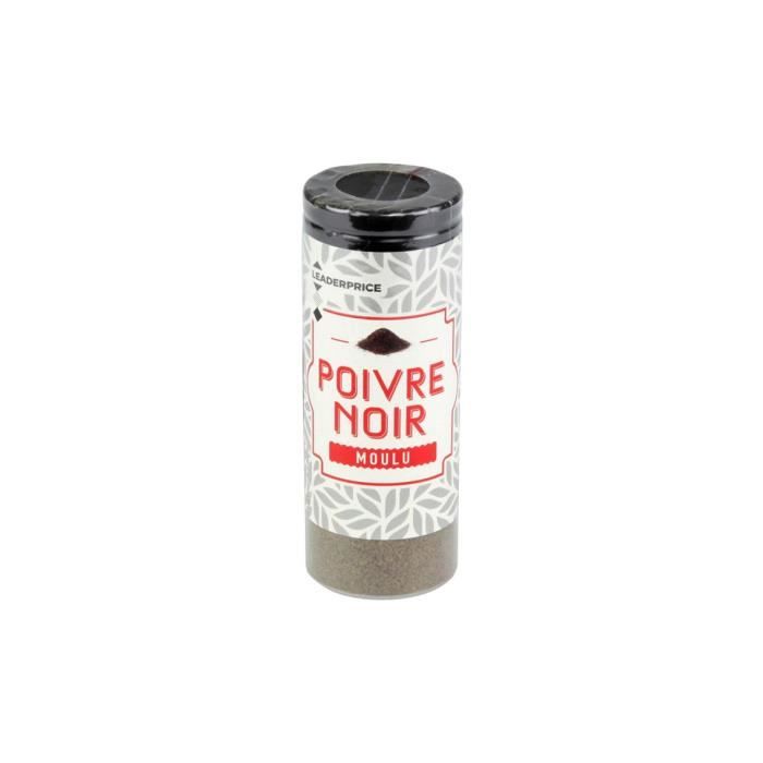 Poivre noir moulu Leader Price - 40g