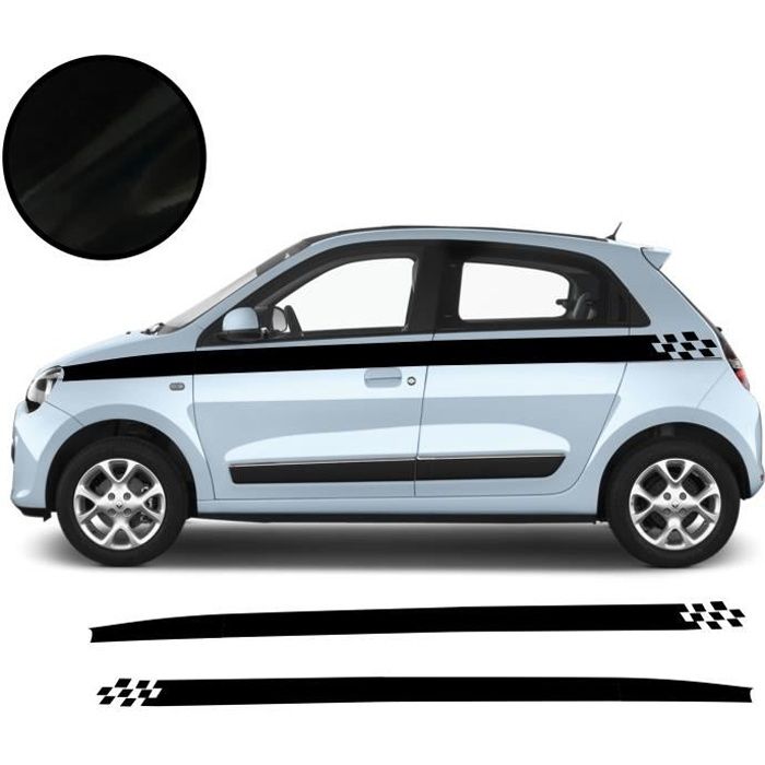 Renault twingo bande - noir - kit autocollant adhésif - Ref.688