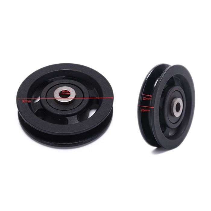 Poulie de roulement 50mm - 90mm résistant à l'usure en Nylon roulement poulie roue câble salle de sport - Modèle: 4 - HSJSZHA11330