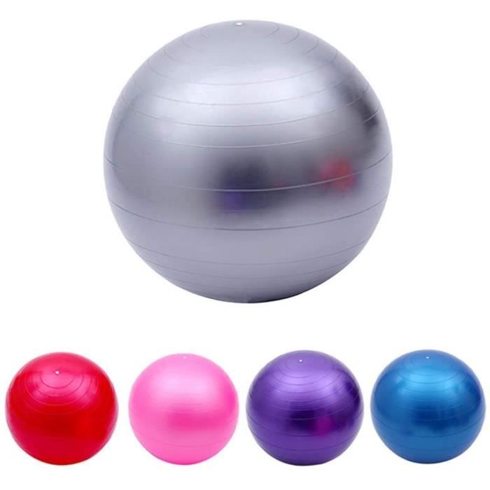 Ballon de Fitness Ballon de Yoga 65 cm PVC Fitness Pilates Balance Ballon de Yoga Fitness Gym Training avec Pompe Anti-Burst An 490