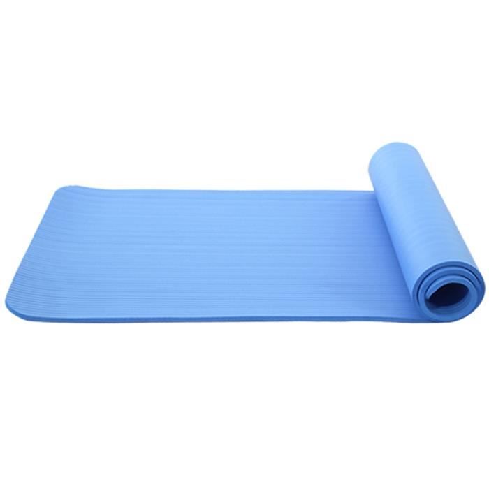 Tapis de sol,Tapis de Yoga antidérapant NBR, couleurs classiques, équipement de Fitness, Design Simple et Durable, - Type Bleu