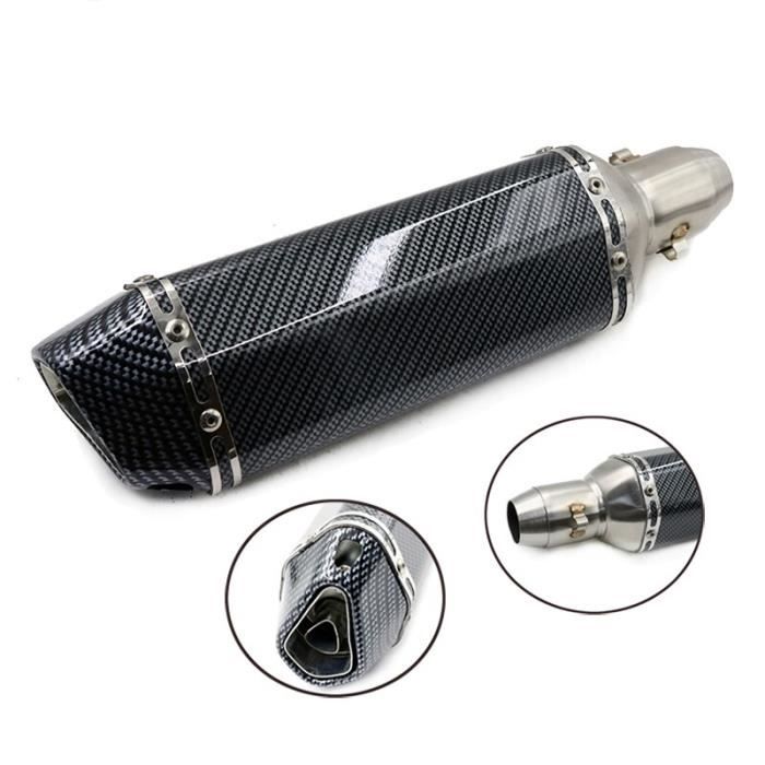 Echappement novus,Moto faux carbone pot d'échappement silencieux Scooter DB tueur pitbike aerox royal enfield vespa pour - Type 13