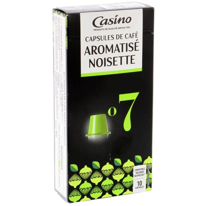 Café aromatisé Noisette - 10 capsules - 52 g