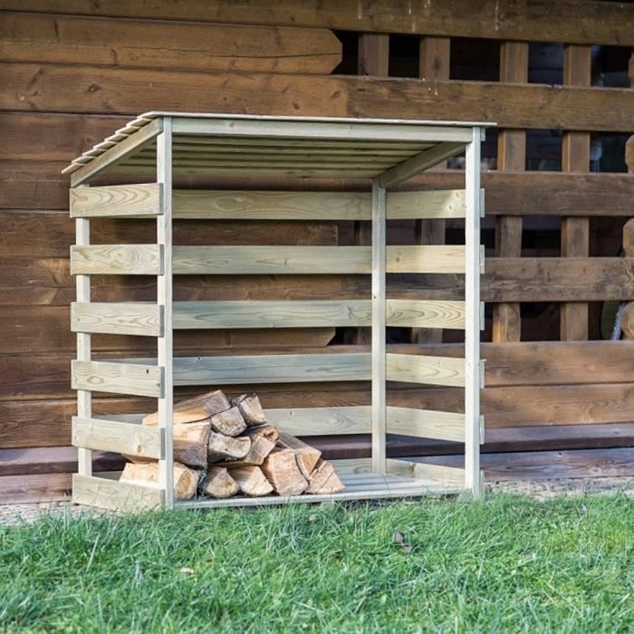 Abri bûches en bois Megève - 1 stère