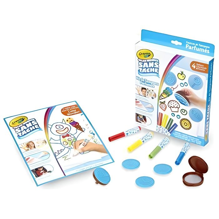 Crayola Color Wonder - Tampons Parfumés - Coloriage Magique sans Tache, - 75-2586-E-000