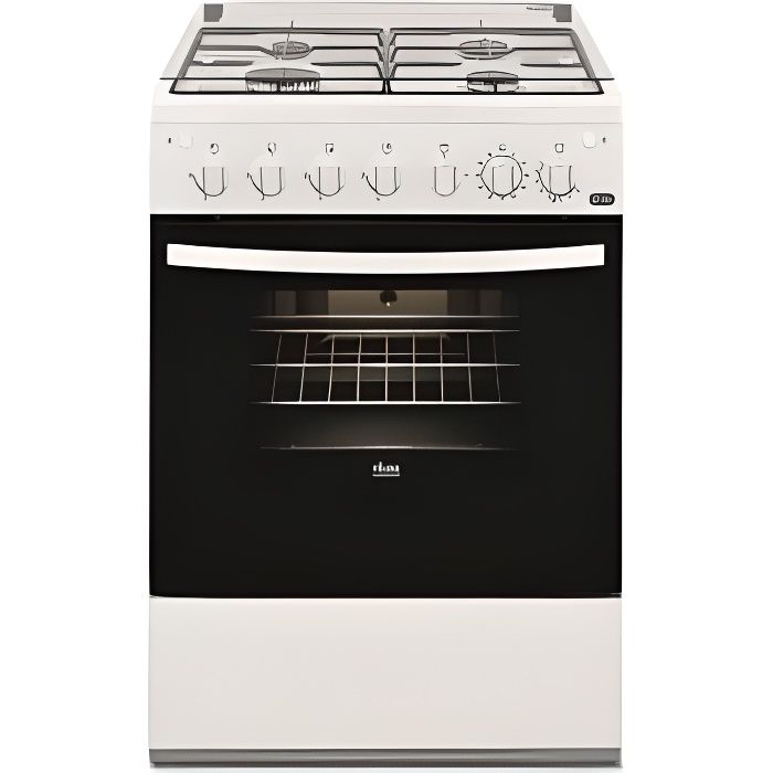 FAURE CUISINIERE GAZ FOUR GAZ 60x60 - 4 foyers gaz thermocouplés - Four gaz - Sécurité ga
