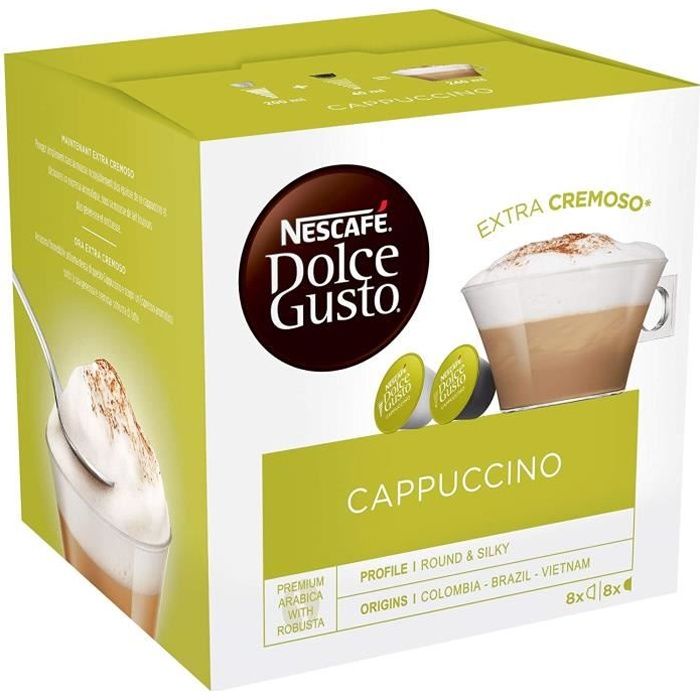 NESCAFE Dolce Gusto Cappuccino 8 cups - 16x 186 g