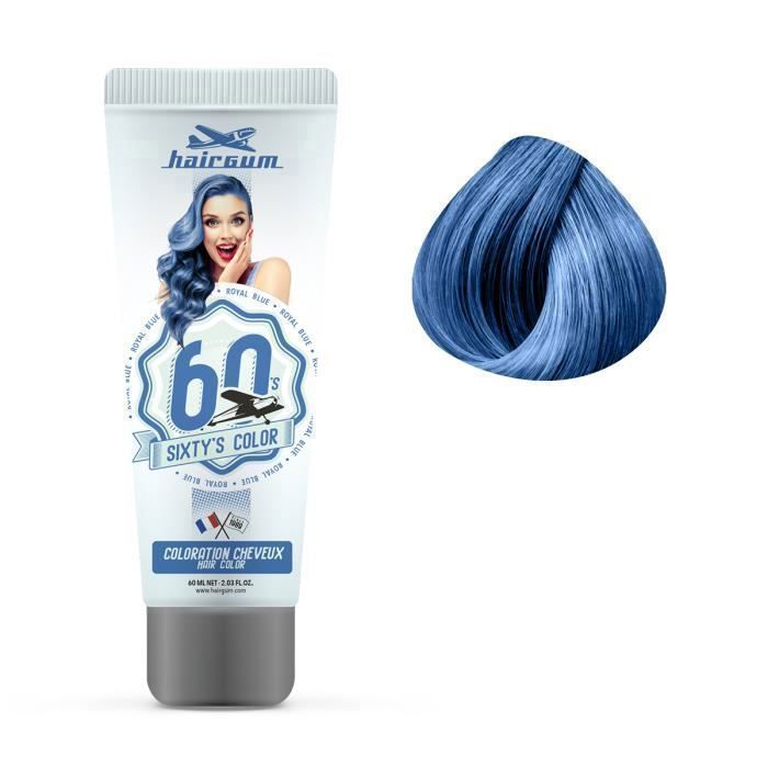 Coloration temporaire - Coloration semi-permanente Royal Blu - Hairgum