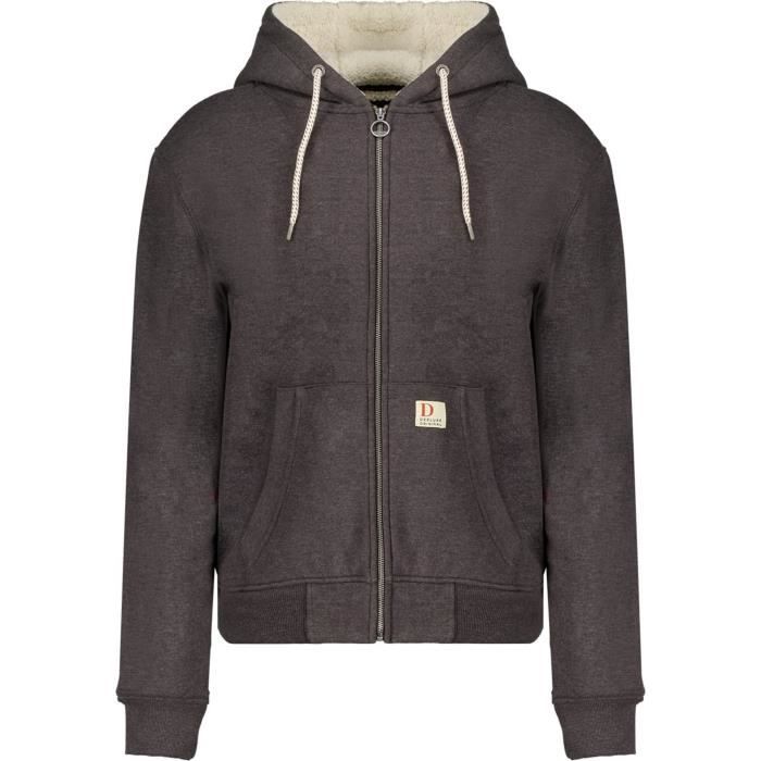 Sweat à capuche garçon Deeluxe Chilling - gris foncé - 8 ans