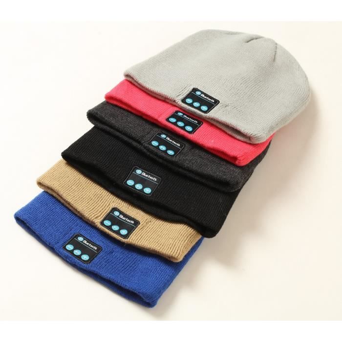 OEM - Bonnet Bluetooth pour SONY Xperia E5 Smartphone avec Ecouteurs Intégrés Reglage Boutons Universel Hi - couleur:NOIR