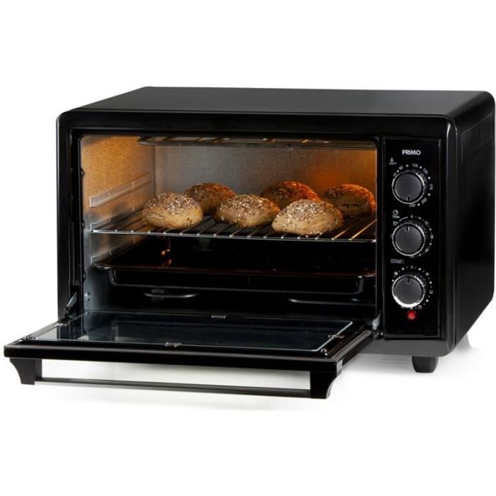 PRIMO PR253OV Four Multifonction - 42L - Convection - Grill - 1500W - Noir - Pose libre