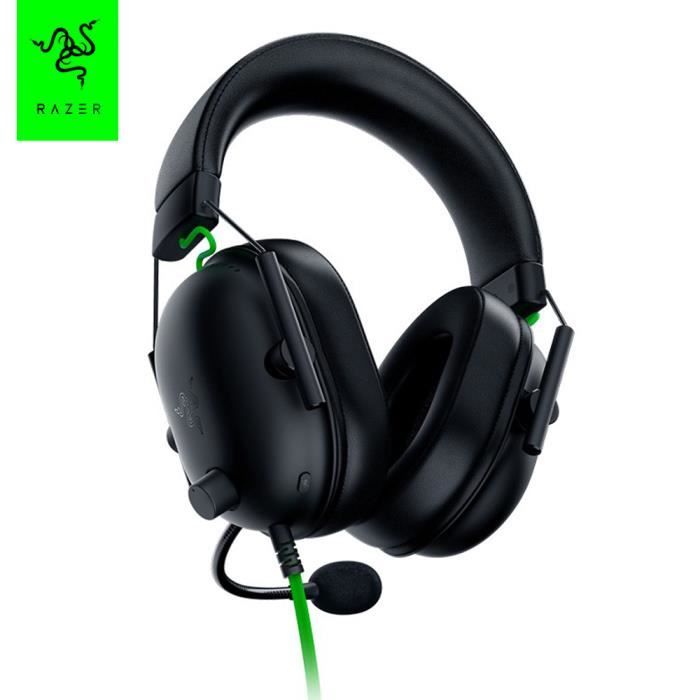 Casque de jeu Razer BlackShark V2X avec micro/ son surround 7.1 / pilotes de 50 mm / antibruit /coussin en mousse à mémoire de forme