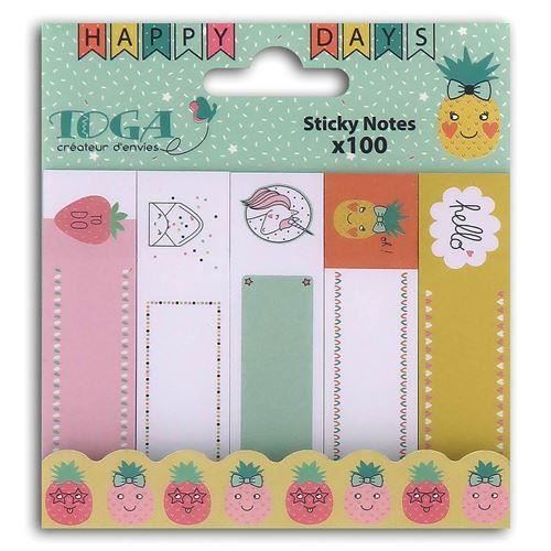 100 STICKY NOTES HAPPY DAYS TOGA