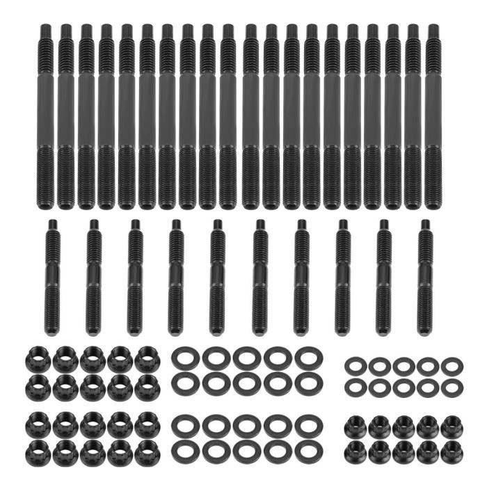 VGEBY écrou de goujon de culasse Kit de goujon de culasse de voiture pour moteurs Chevrolet LS1 LS3 5.3L 5.7L 6.0L 2004