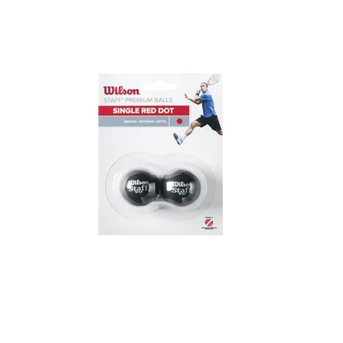 Balle Wilson Staff squash point rouge - noir/rouge - TU