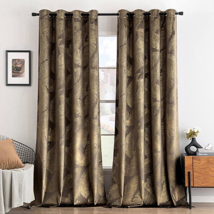 Rideau a oeillets velours 140 x 240 cm Velvetina Anthracite